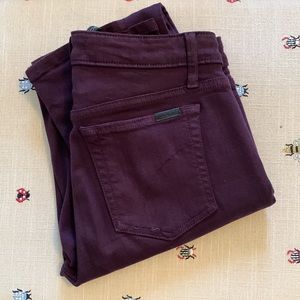 Joe’s Jeans purple denim